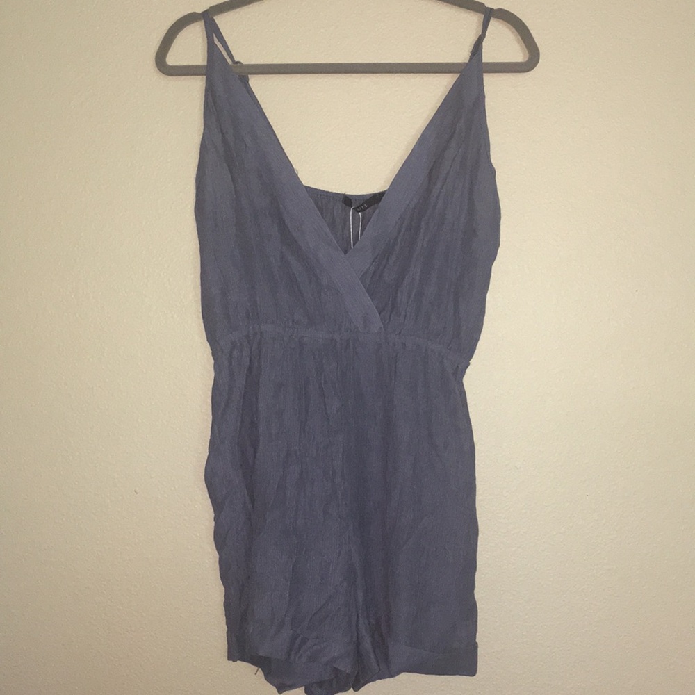 light blue romper
